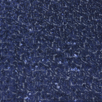 Sequin 12"x108" Table Runner Navy Blue - Glittering Design - Linen Luxes