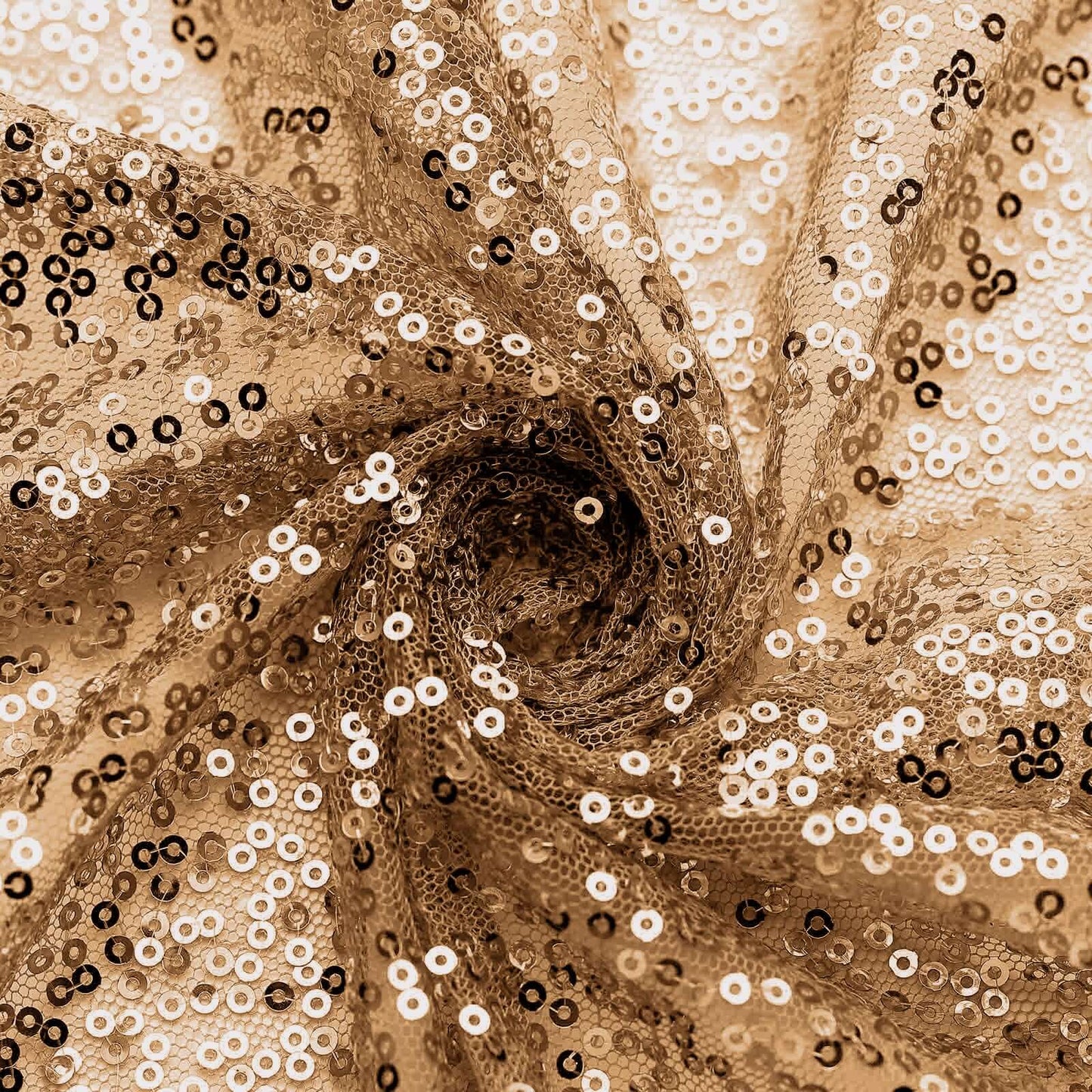 Sequin 20"x20" Napkin Gold - Shimmering Decorative Dinner Napkin for Weddings & Events - Linen Luxes