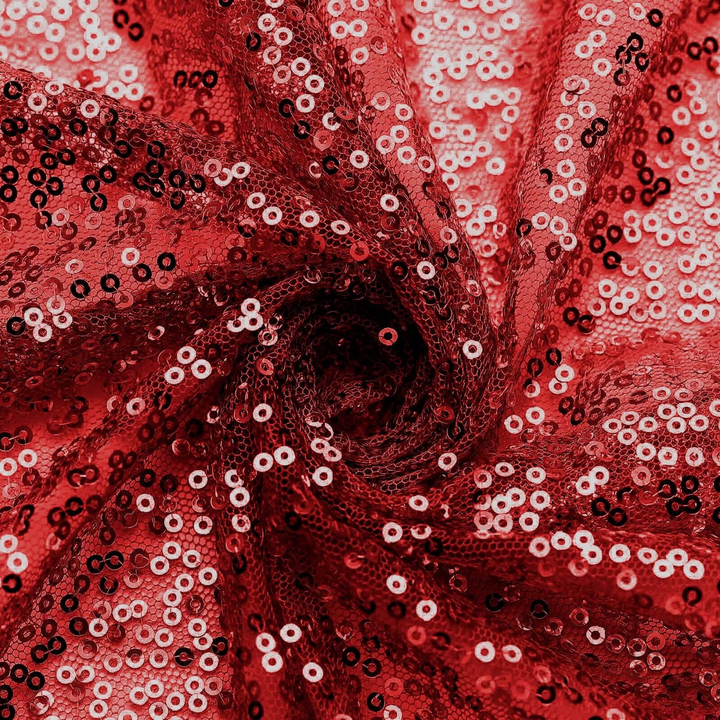 Sequin 20"x20" Napkin Red - Shimmering Dinner Napkin - Linen Luxes