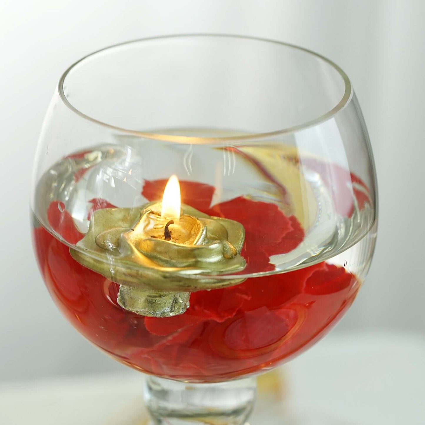 Set of 3 Glass Globe Vases Long Stem Clear - Stylish Candle Holder Floral Centerpieces 12", 14", 16" - Linen Luxes