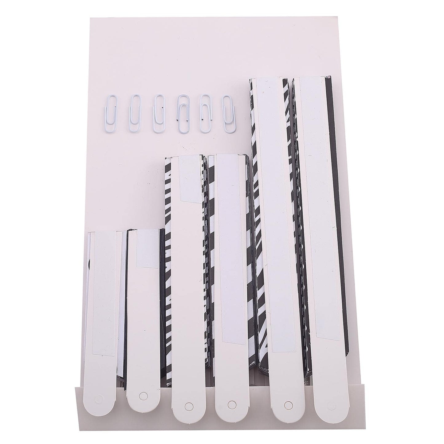 Set of 6 Black White Hanging Paper Fan Decorations, Pinwheel Wall Backdrop Party Kit - 8", 12", 16" - Linen Luxes