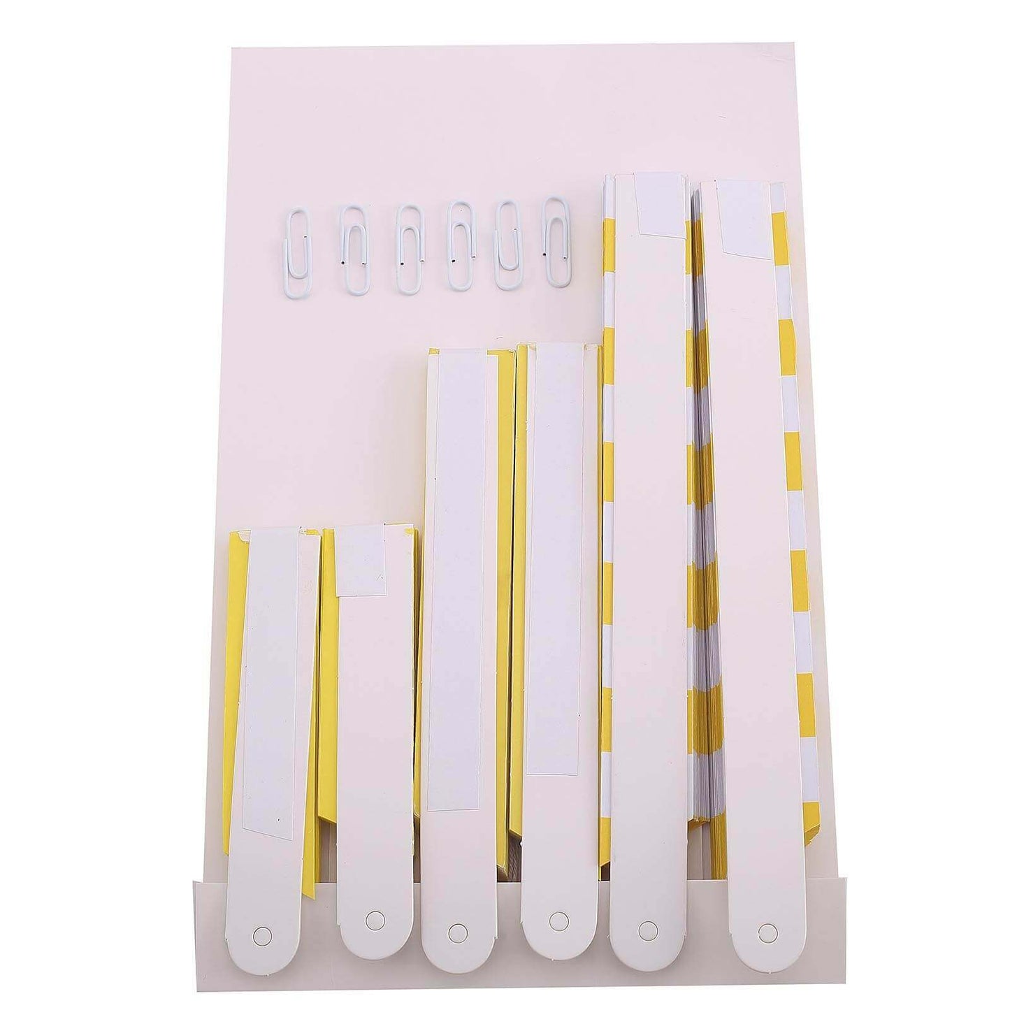 Set of 6 Yellow Hanging Paper Fan Decorations, Pinwheel Wall Backdrop Party Kit - 8", 12", 16" - Linen Luxes