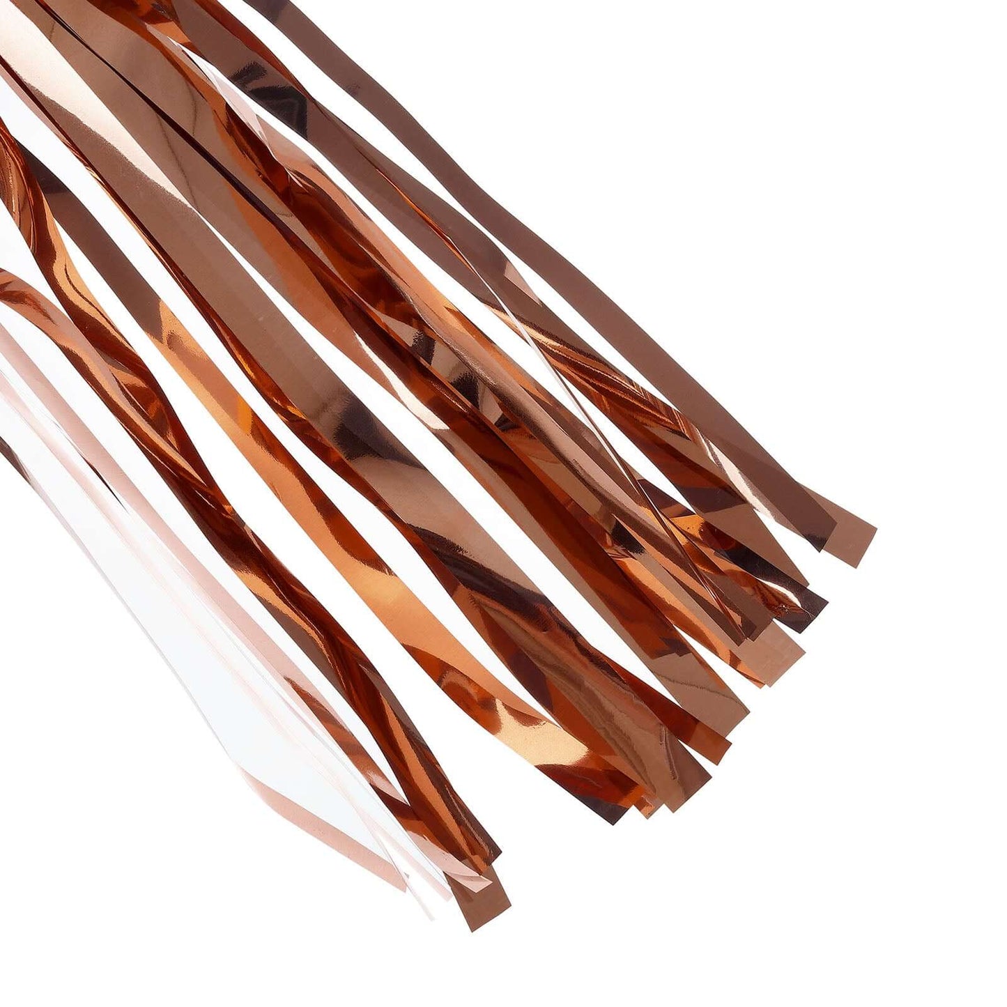 7.5ft Long Rose Gold Hanging Foil Tassel Garland, Metallic Tinsel Fringe Banner Party Streamer Backdrop Decorations