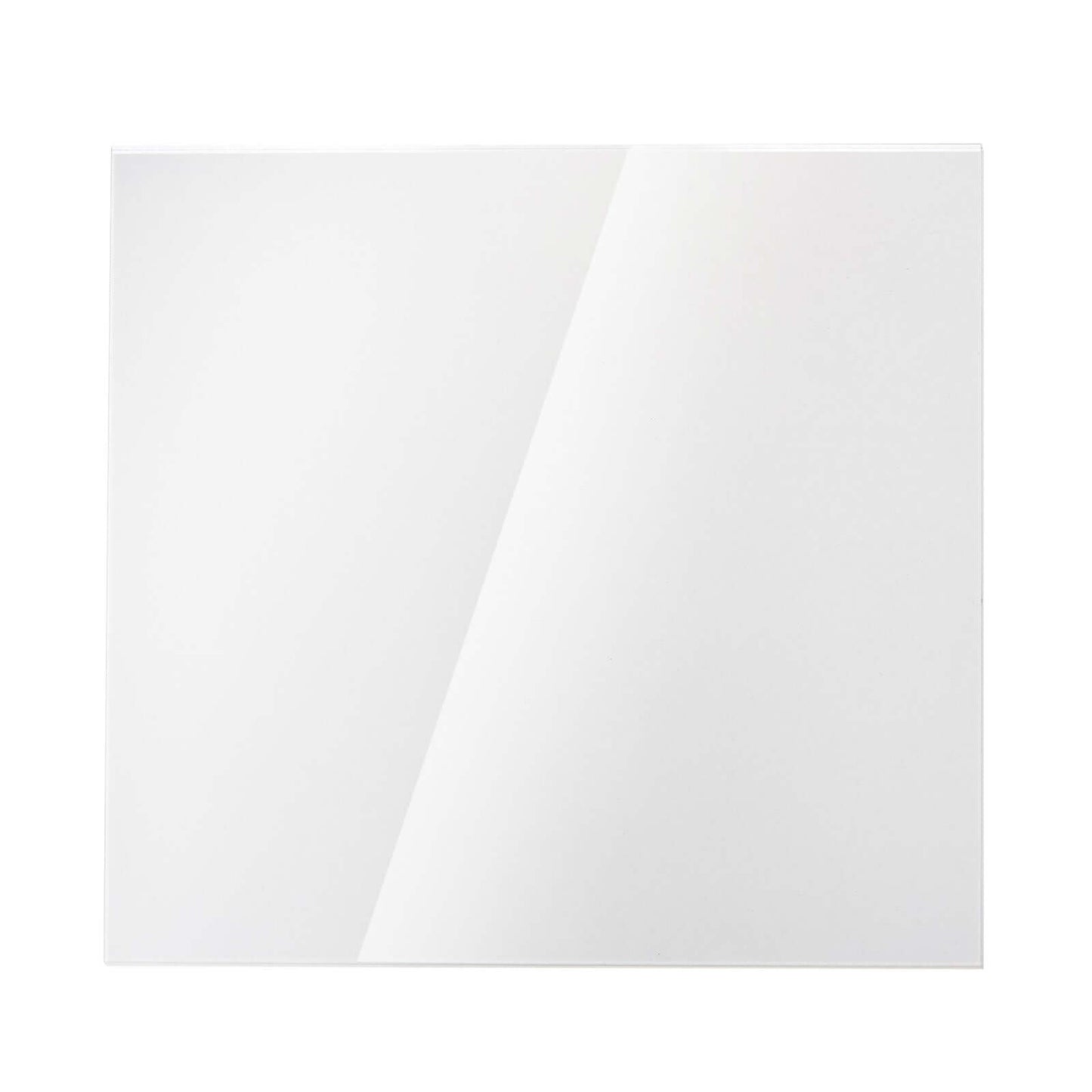 2-Pack Acrylic Plexiglass Sheets Top Plates Clear Square - Protective Film Coating 10" 3mm Thick