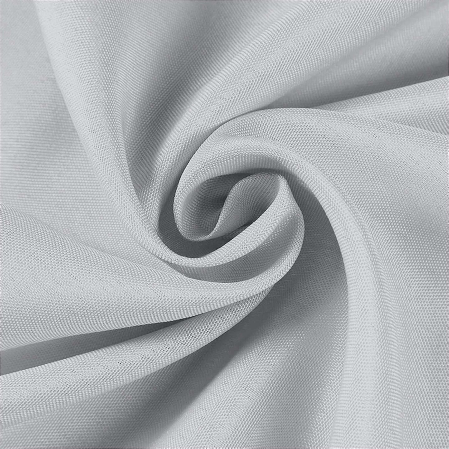Polyester 70"x70" Table Overlay Square Tablecloth Silver - Wrinkle-Resistant & Durable Table Cover