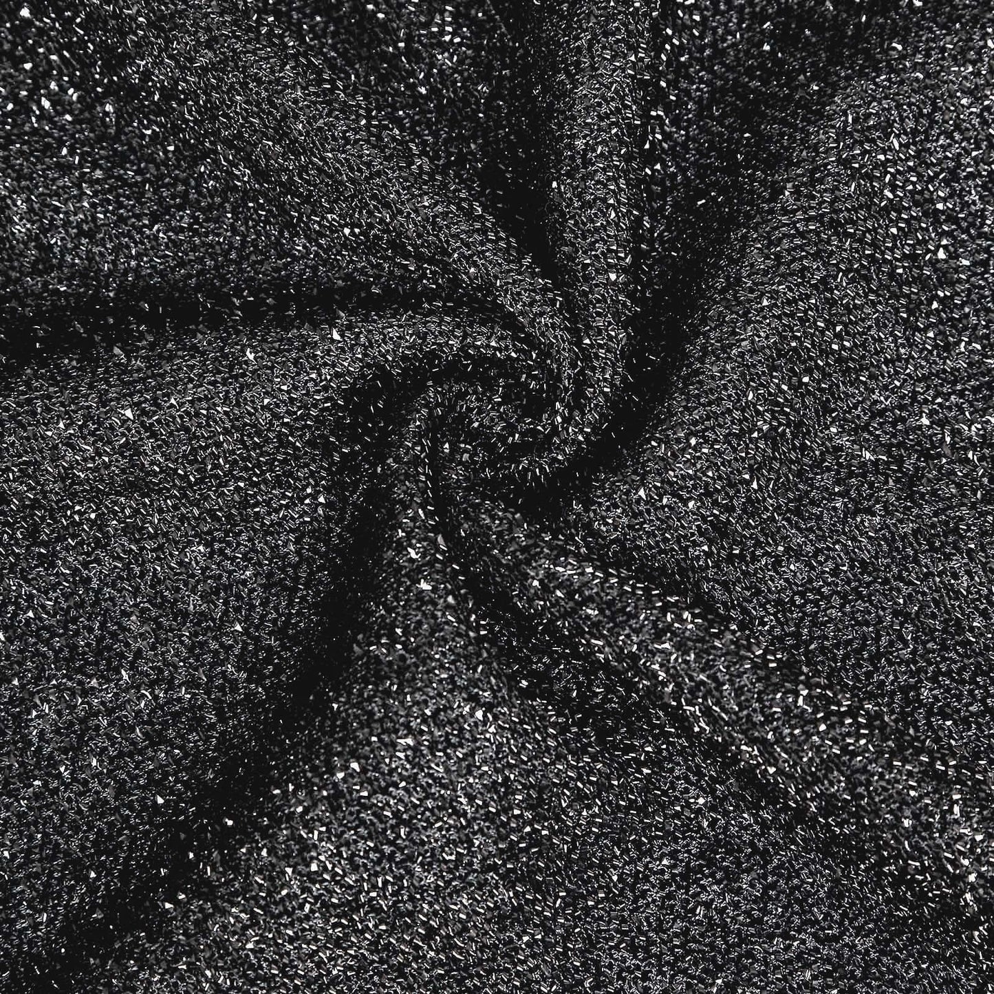 6ft Black Shimmer Tinsel Spandex Chiara Backdrop Stand Cover For Fitted Round Top Wedding Arch