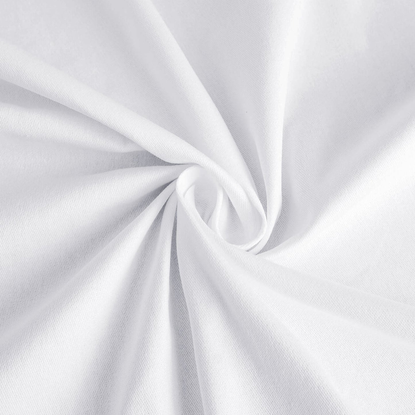 Cotton Blend 60"x102" Rectangle Tablecloth White - Wrinkle-Resistant Table Cover