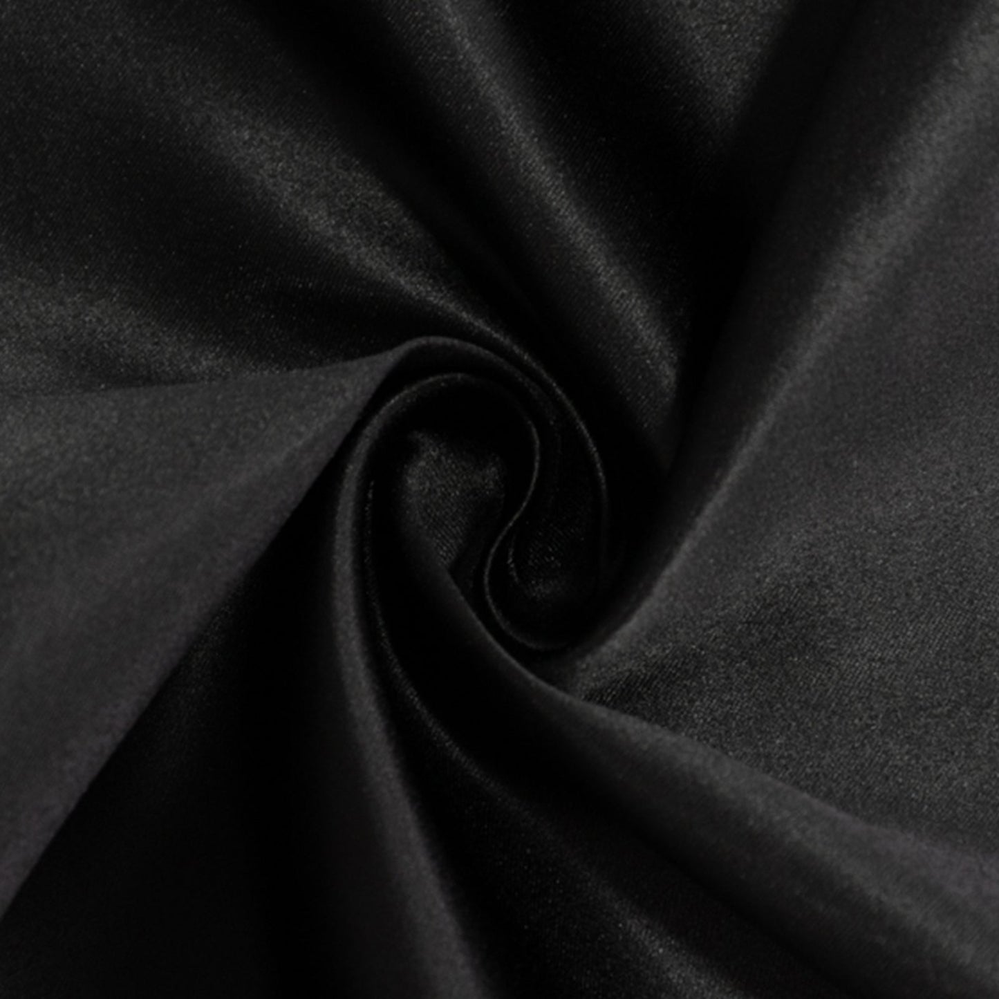 Lamour Satin 90"x156" Rectangle Tablecloth Black - Luxurious, Soft Seamless Table Cover for Stylish Settings