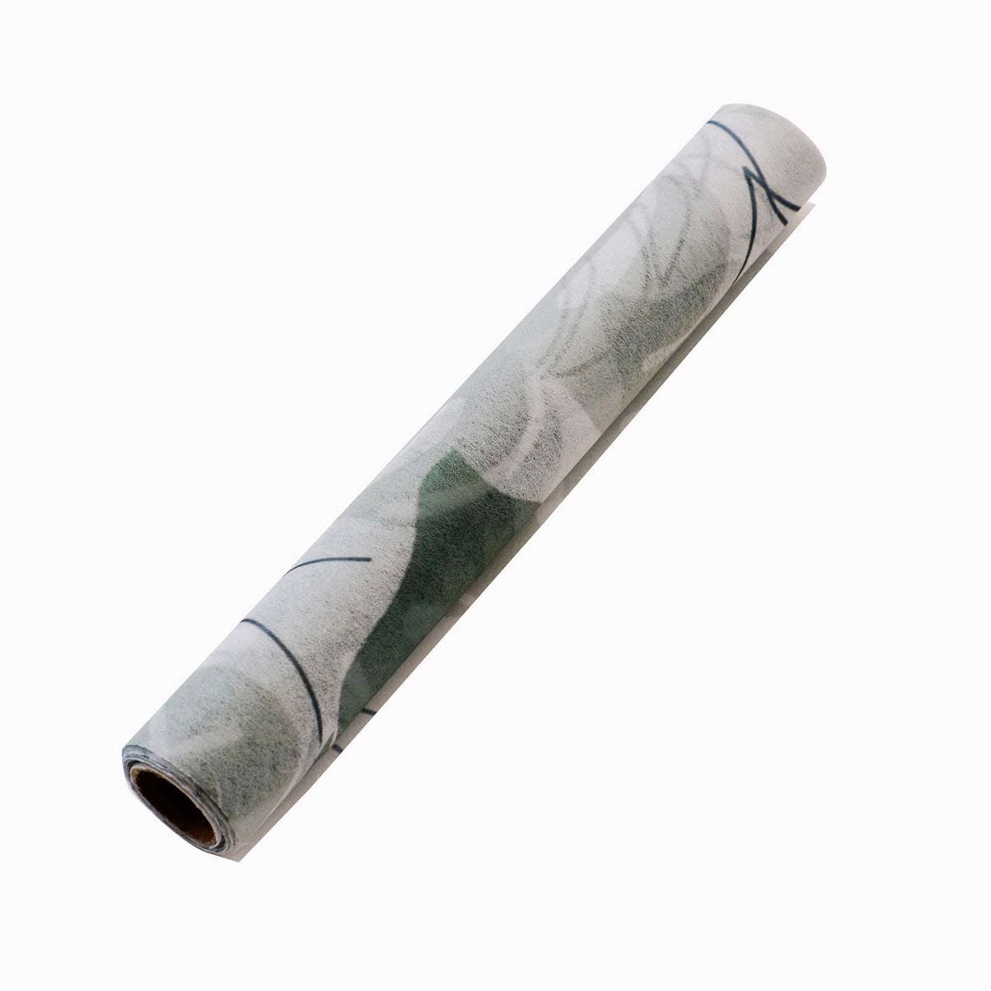 Disposable Table Runner 11"x108" White with Green Monstera Palm Leaves Print - Non-woven Stylish Spring Summer Dining Decor