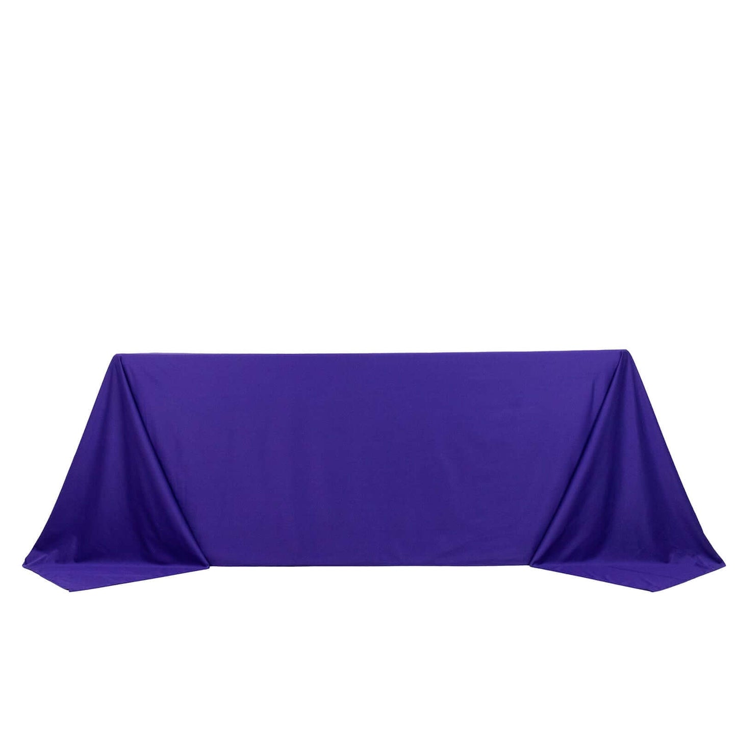 Scuba Rectangular 90"x132" Tablecloth Purple - Wrinkle Free, Stain Resistant & Seamless Table Cover