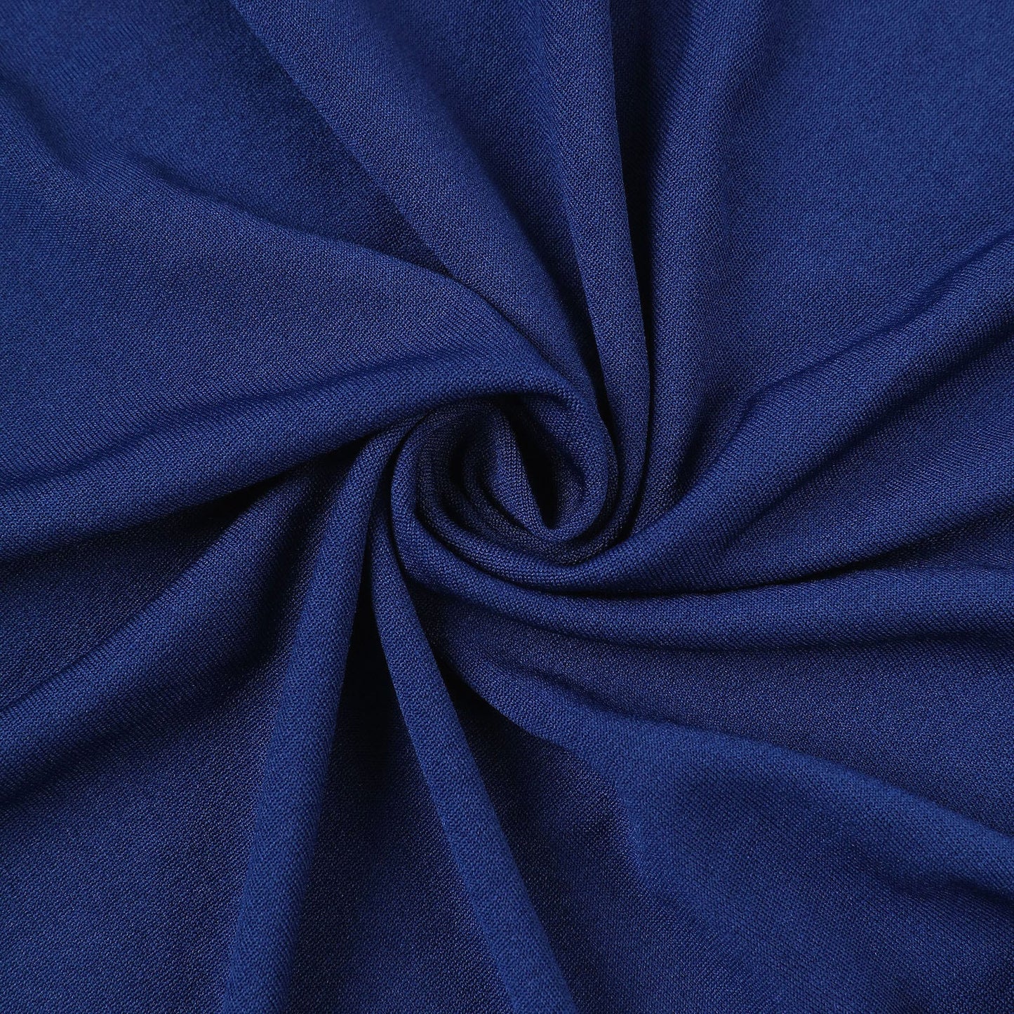 Stretch Spandex Chair Cover Navy Blue for Folding Chairs - Reusable & Wrinkle - Resistant 160GSM Fitted Slipcover - Linen Luxes