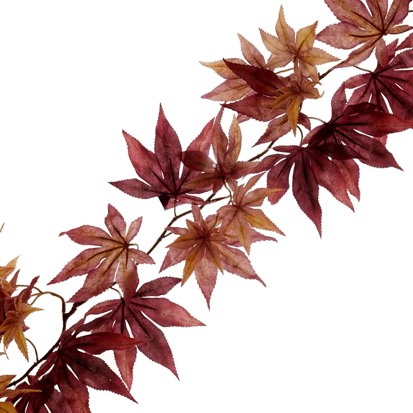 6ft Burgundy Artificial Silk Maple Leaf Hanging Fall Garland Vine