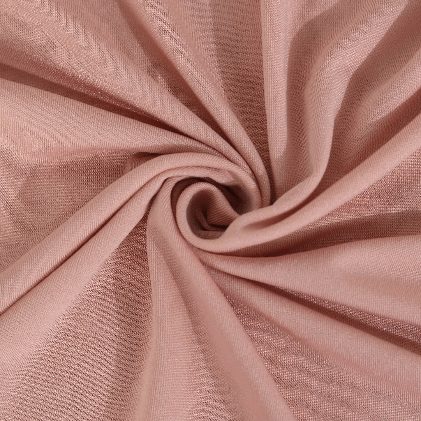 Dusty Rose 4-Way Stretch Spandex Event Curtain Drapes, Wrinkle Free Backdrop Event Panel with Rod Pockets - 5ftx12ft