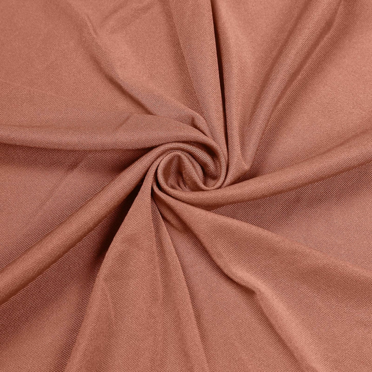Spandex 30" Round Cocktail Table Cover Terracotta (Rust) - Easy to Maintain Stretch Fitted Highboy Tablecloth