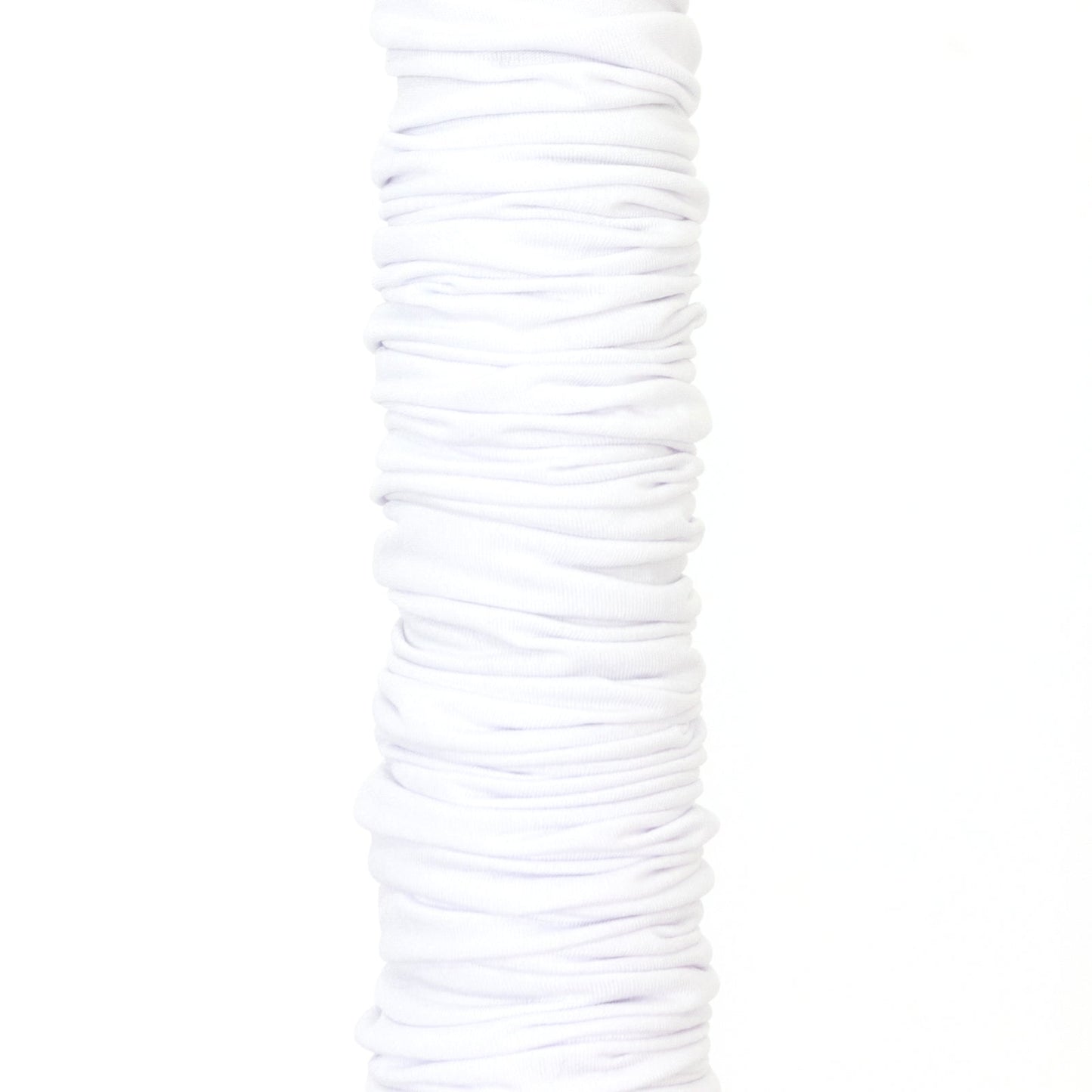 20ft Spandex Upright Pole Cover – White, Stretch Fabric for Curved Aluminum Chandelier Hanger, Pipe & Drape, Lighting & Stage Use, Event Setup