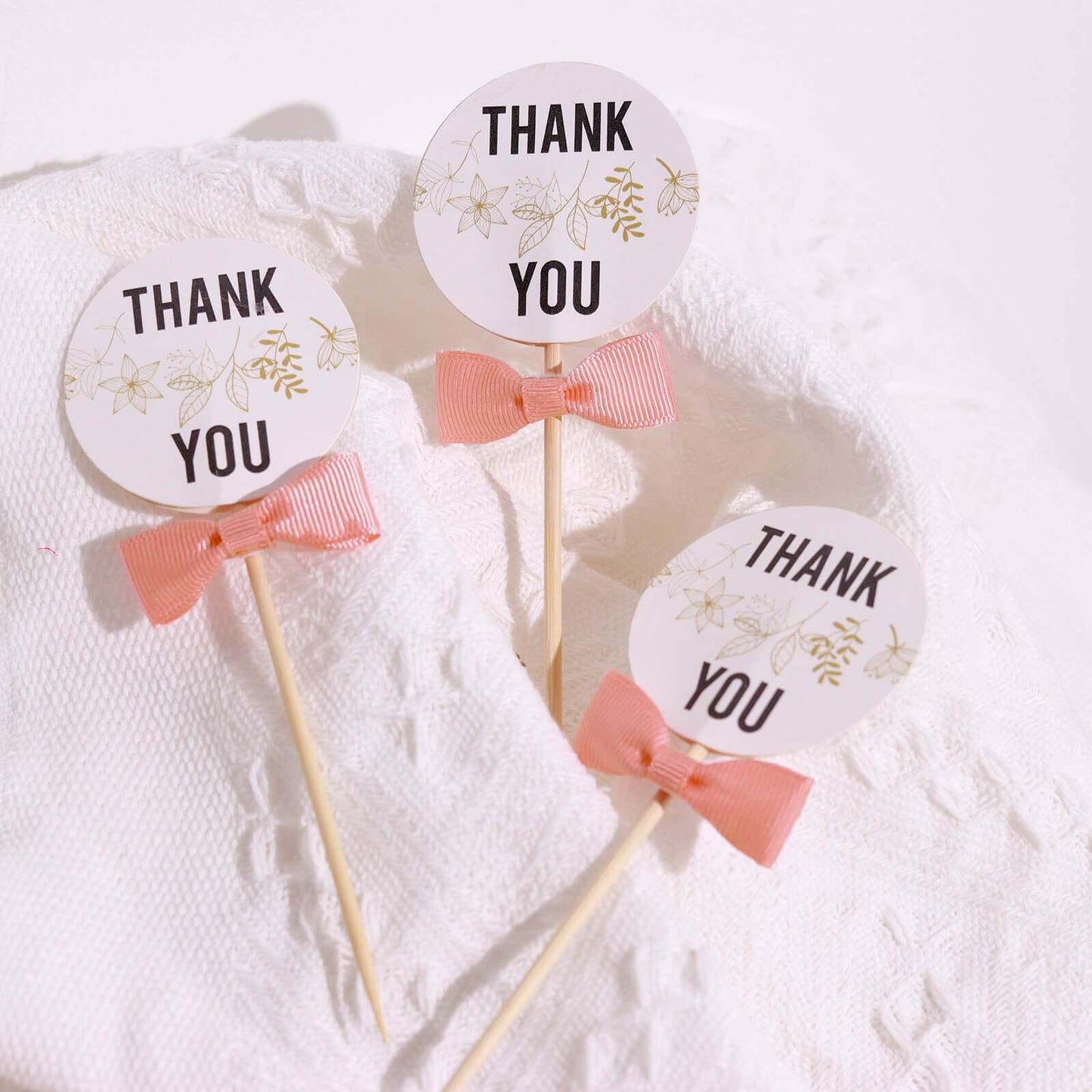 50 Pcs 1.5" Dusty Rose Grosgrain Pre Tied Ribbon Bows, Gift Basket Party Favor Bags Decor - Polyester