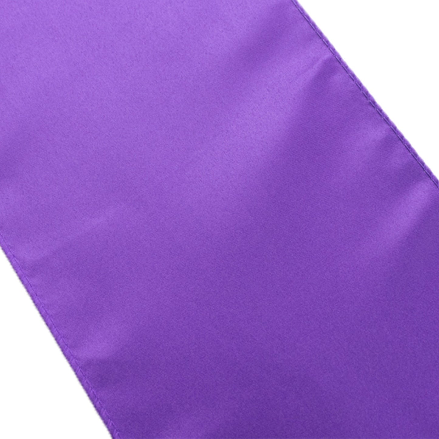 5 Pack Lamour Satin 6"x106" Chair Sashes Purple - Stylish Reusable Decorative Bows