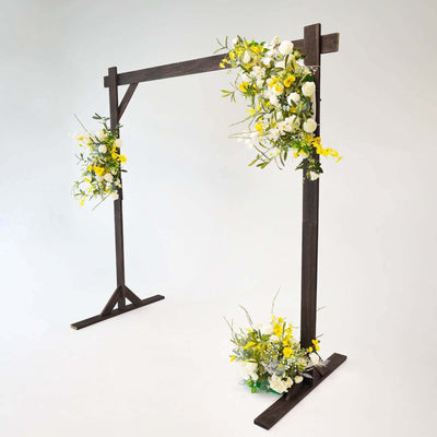 7ft Heavy Duty Wooden Square Wedding Arbor Photography Backdrop Stand