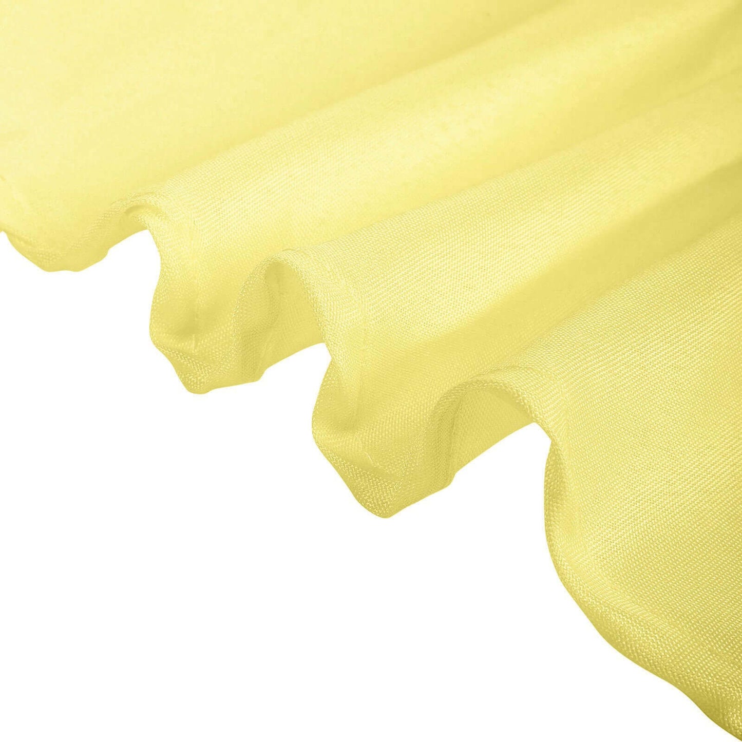 Polyester 54"x54" Table Overlay Square Tablecloth Yellow - Wrinkle-Resistant & Durable Table Cover