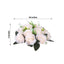 2 Pack Cream Silk 15-Head Rose Flower Balls For Centerpieces - 10", Artificial Kissing Ball Floral Arrangements