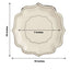 25-Pack Paper Dinner Plates in White with Silver Scallop Rim - Disposable 300GSM Party Plates 10"