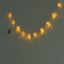 10 LED Fairy String Light Garland Rose Gold Leaves Design Warm White - Battery Operated Party Lights 5ft - Linen Luxes