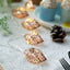 10 LED Fairy String Light Garland Rose Gold Leaves Design Warm White - Battery Operated Party Lights 5ft - Linen Luxes