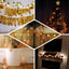 10 LED Fairy String Light Garland Rose Gold Leaves Design Warm White - Battery Operated Party Lights 5ft - Linen Luxes
