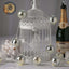 10 LED String Light Garland Silver Disco Mirror Ball Warm White - Battery Operated Event DÃ©cor 6ft - Linen Luxes