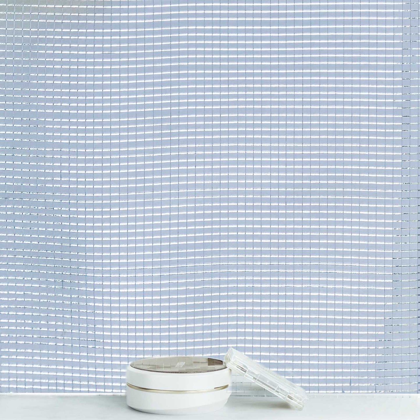 10 Pack 10 Sq ft Silver Peel and Stick Backsplash, Mosaic Mirror Wall Tiles - Linen Luxes