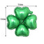 10 Pack 15" Shiny Green Four Leaf Clover Shaped Mylar Foil Balloons - Linen Luxes