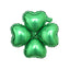 10 Pack 15" Shiny Green Four Leaf Clover Shaped Mylar Foil Balloons - Linen Luxes