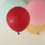 10 Pack 18" Matte Pastel Burgundy Helium or Air Latex Party Balloons - Linen Luxes
