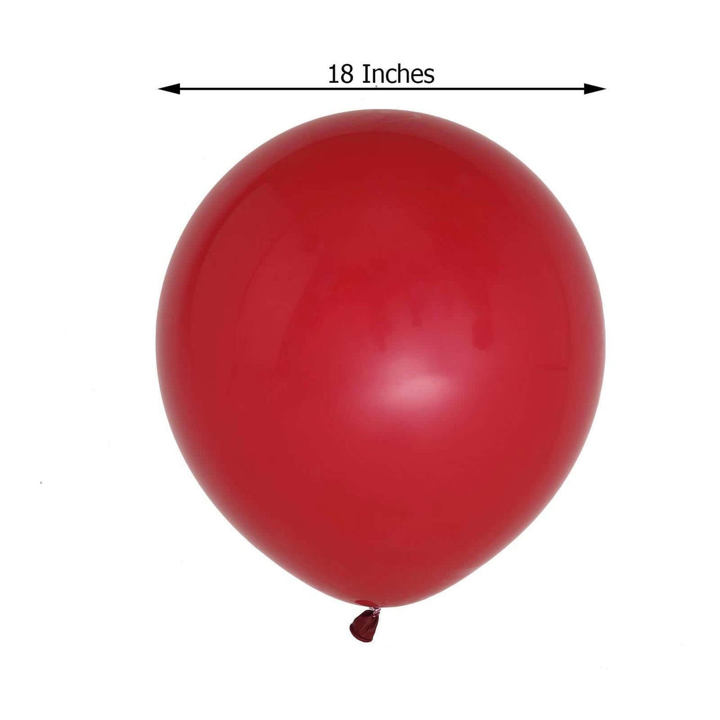 10 Pack 18" Matte Pastel Burgundy Helium or Air Latex Party Balloons - Linen Luxes