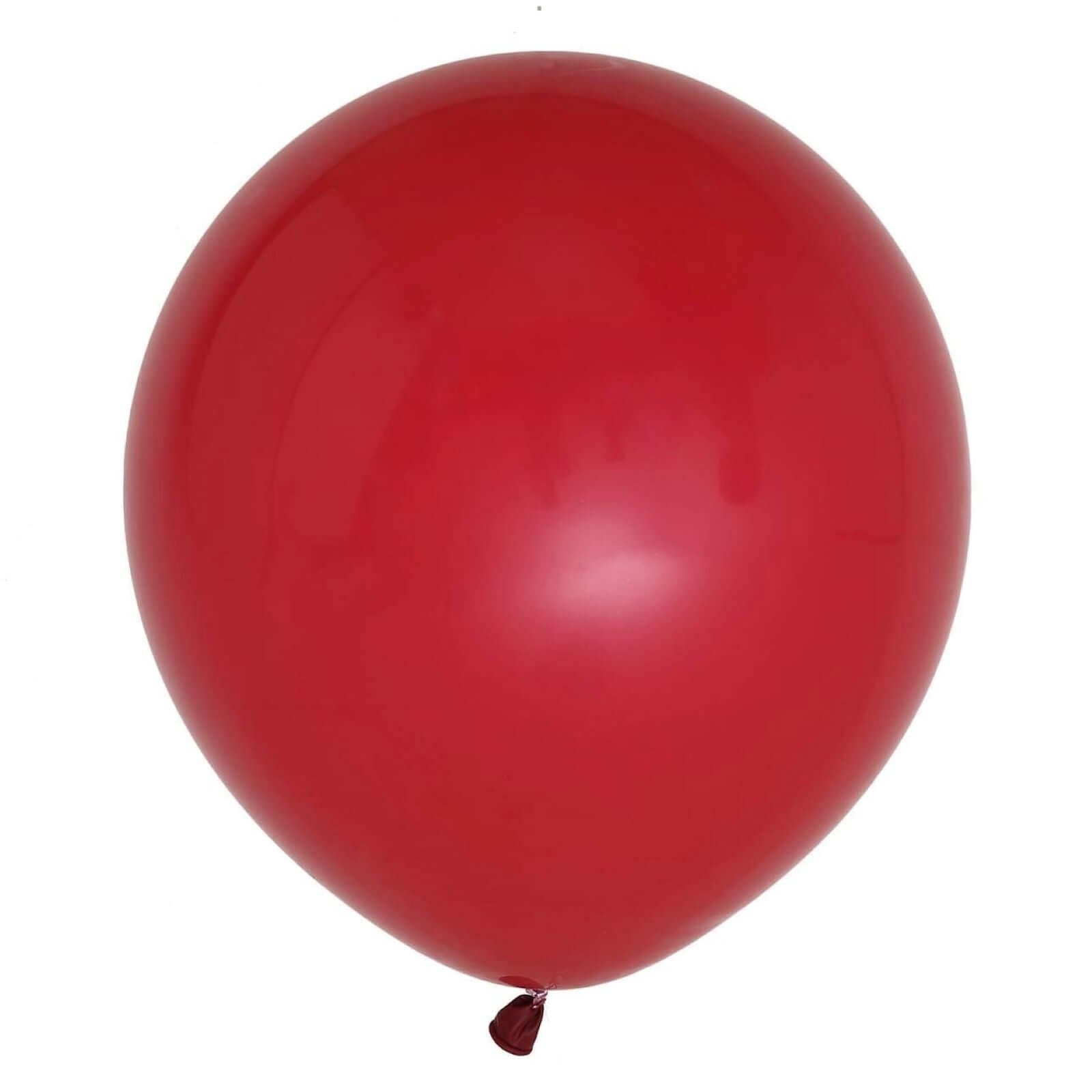 10 Pack 18" Matte Pastel Burgundy Helium or Air Latex Party Balloons - Linen Luxes