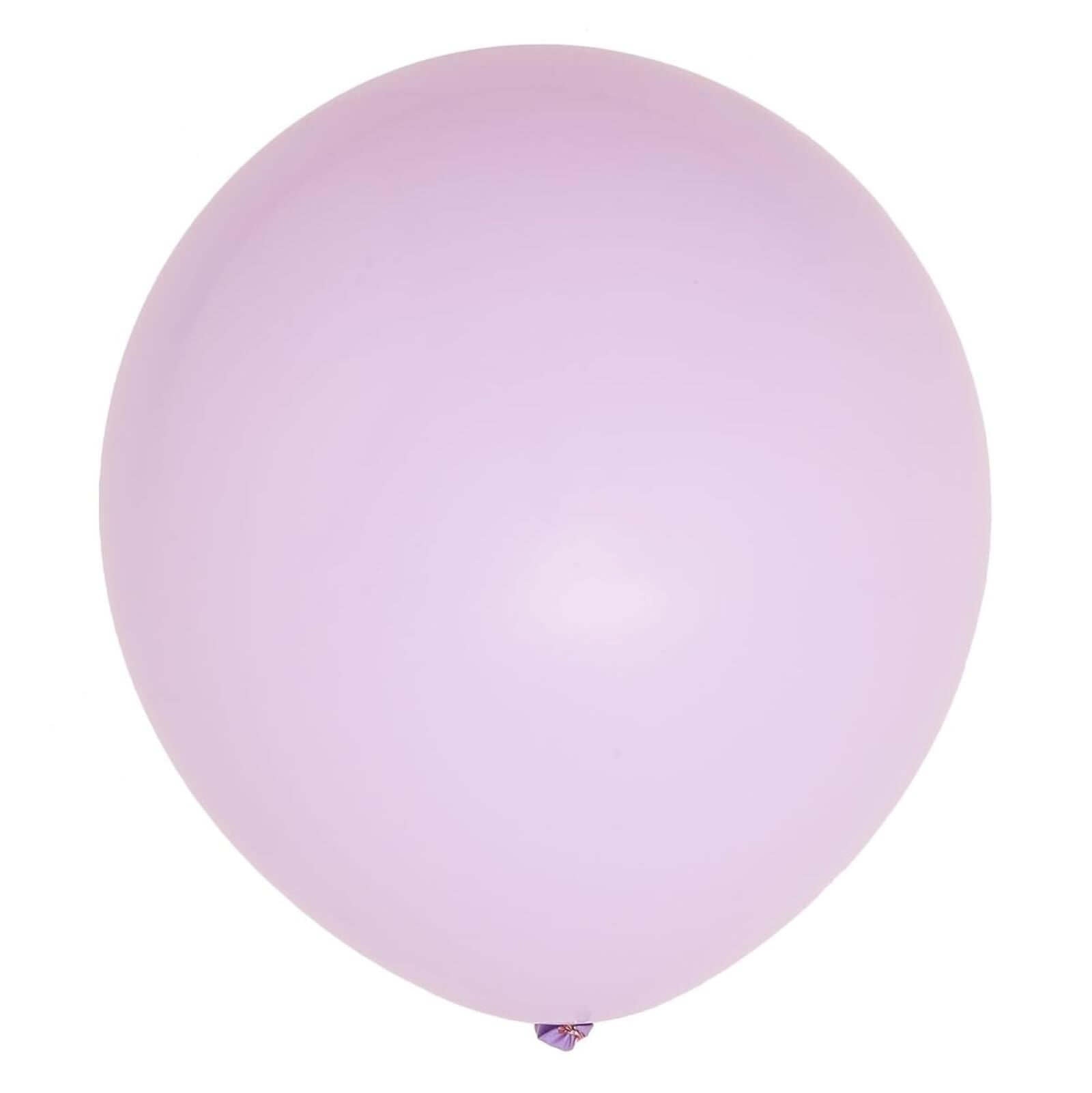 10 Pack 18" Matte Pastel Lavender Lilac Helium or Air Latex Party Balloons - Linen Luxes