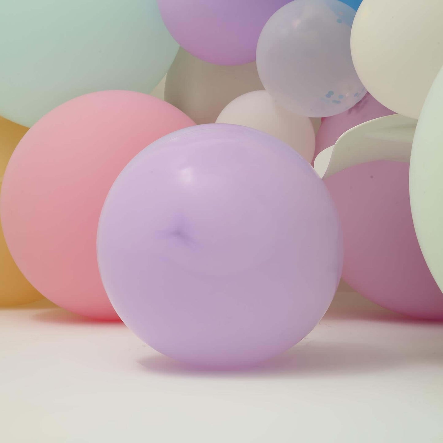 10 Pack 18" Matte Pastel Lavender Lilac Helium or Air Latex Party Balloons - Linen Luxes