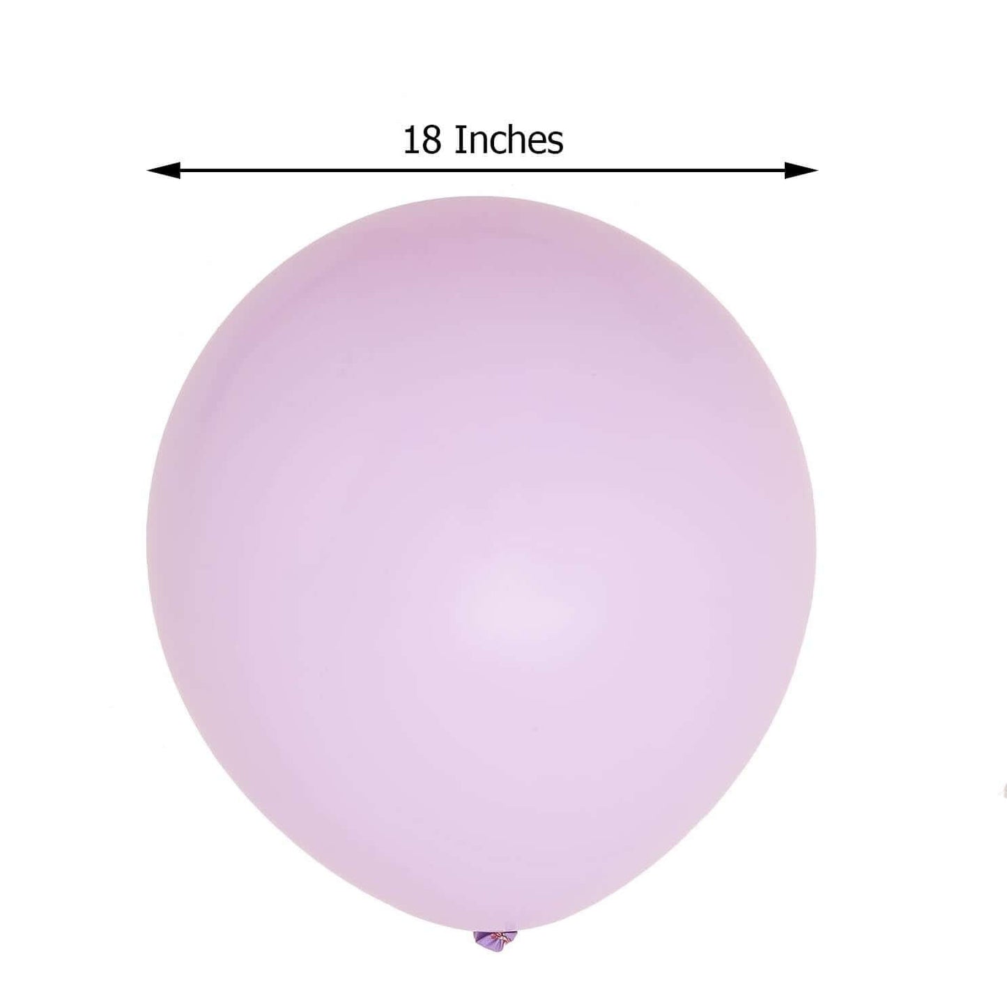 10 Pack 18" Matte Pastel Lavender Lilac Helium or Air Latex Party Balloons - Linen Luxes