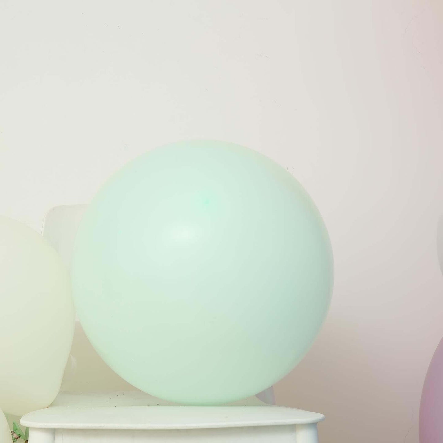 10 Pack 18" Matte Pastel Mint Helium or Air Latex Party Balloons - Linen Luxes