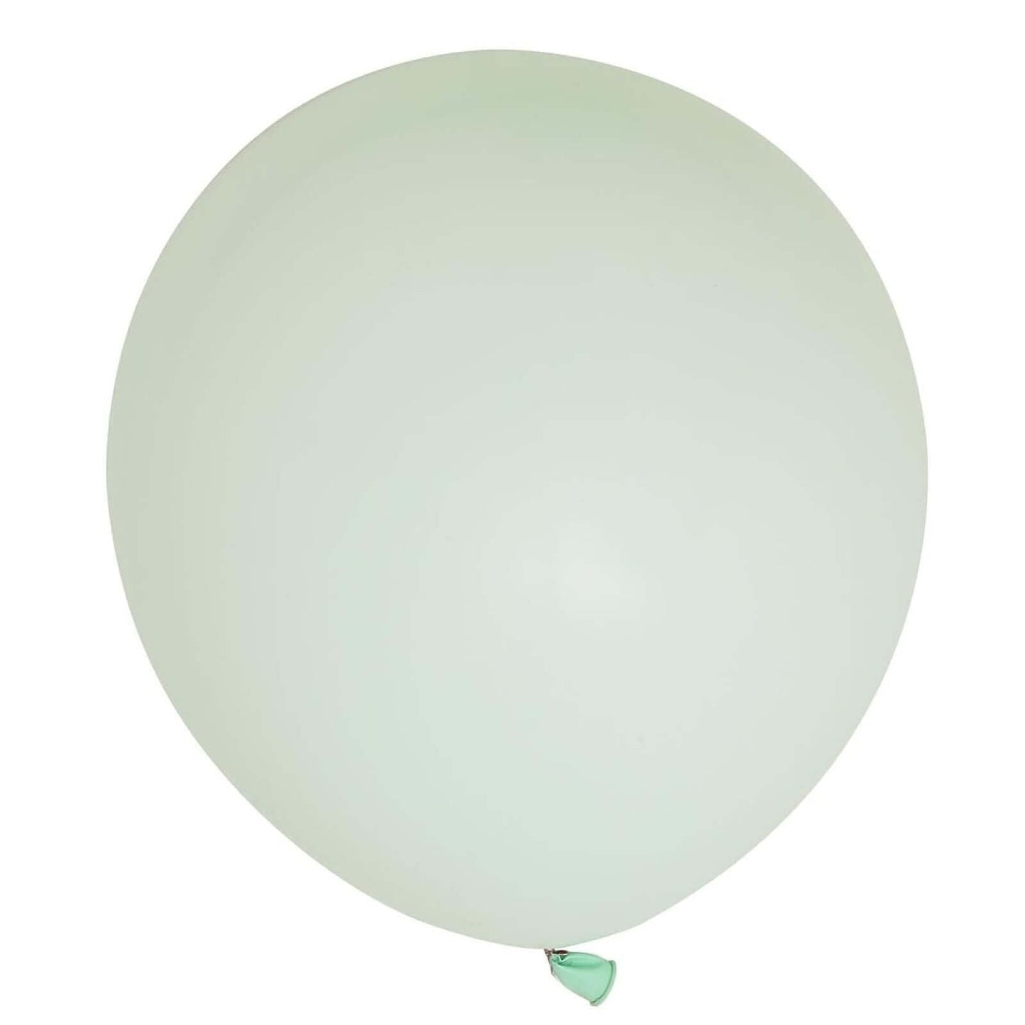 10 Pack 18" Matte Pastel Mint Helium or Air Latex Party Balloons - Linen Luxes