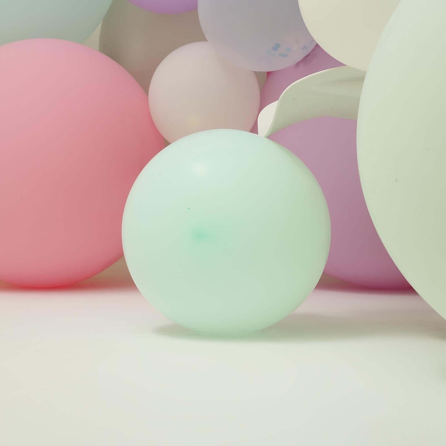 10 Pack 18" Matte Pastel Mint Helium or Air Latex Party Balloons - Linen Luxes