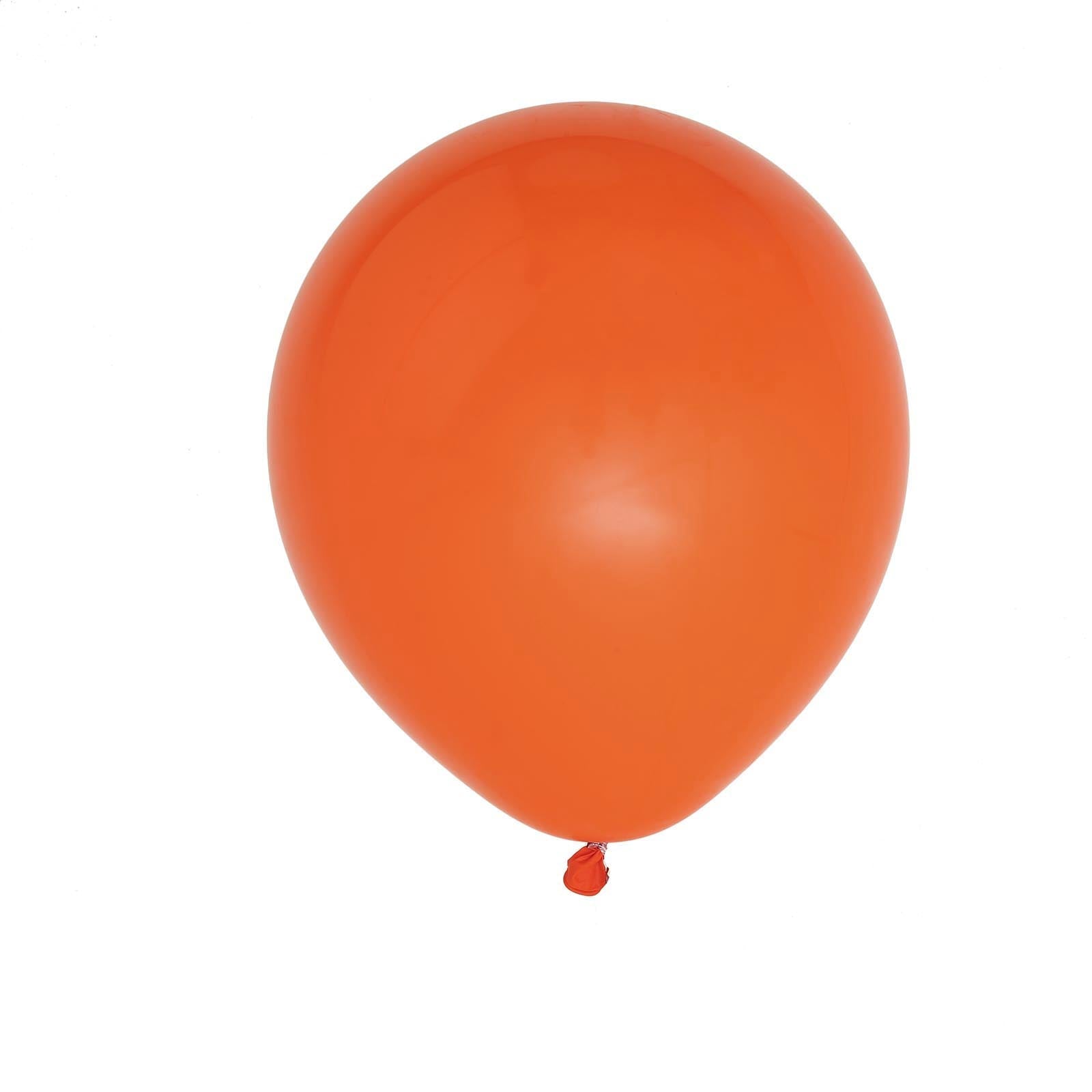 10 Pack 18" Matte Pastel Orange Helium or Air Latex Party Balloons - Linen Luxes