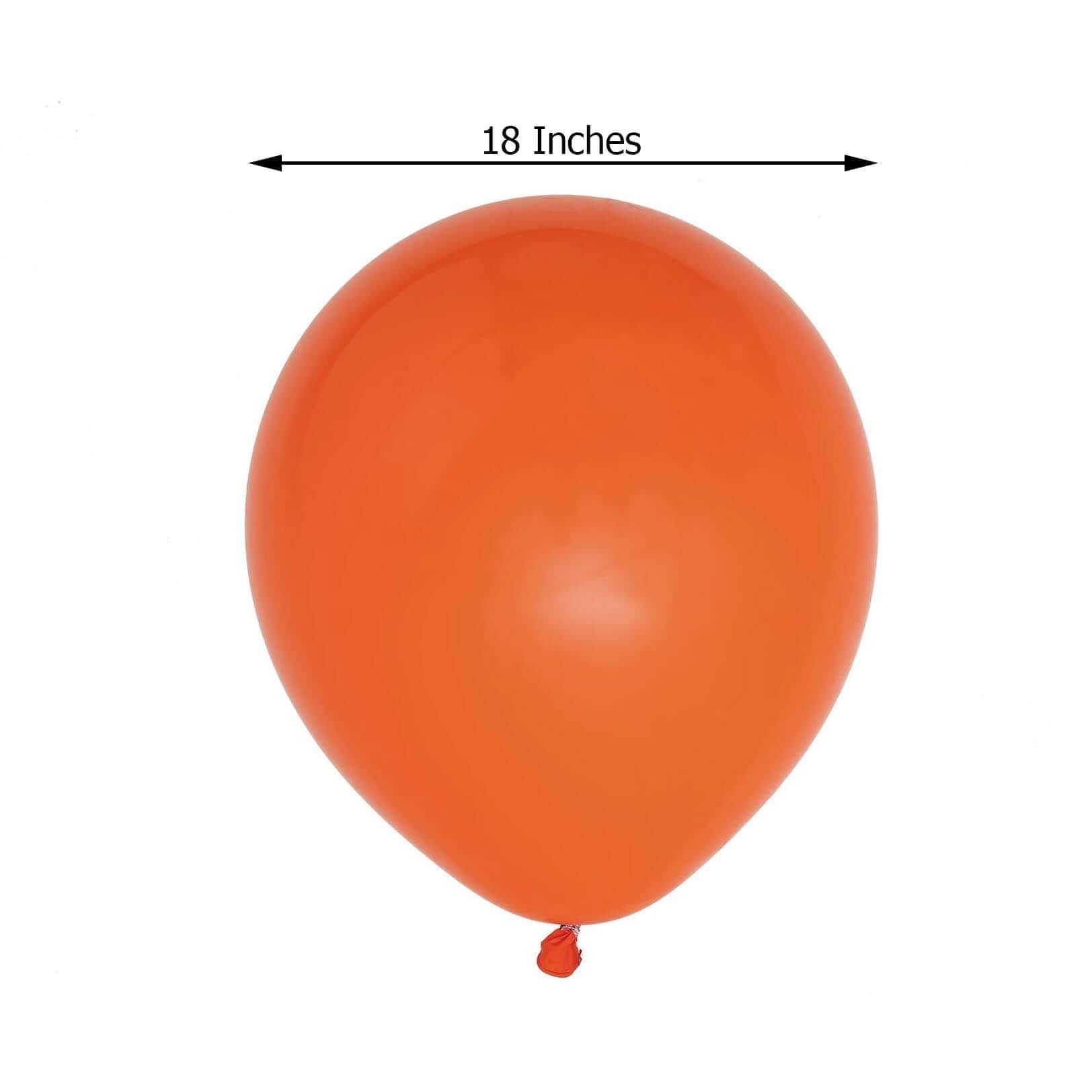10 Pack 18" Matte Pastel Orange Helium or Air Latex Party Balloons - Linen Luxes