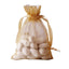 10 Pack 4"x6" Gold Organza Drawstring Wedding Party Favor Gift Bags - Linen Luxes