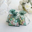 10 Pack 4"x6" Hunter Emerald Green Organza Drawstring Wedding Party Favor Gift Bags - Linen Luxes