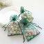 10 Pack 4"x6" Hunter Emerald Green Organza Drawstring Wedding Party Favor Gift Bags - Linen Luxes