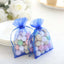 10 Pack 4"x6" Royal Blue Organza Drawstring Wedding Party Favor Gift Bags - Linen Luxes
