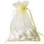 10 Pack 4"x6" Yellow Organza Drawstring Wedding Party Favor Gift Bags - Clearance SALE - Linen Luxes