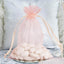 10 Pack 5"x7" Blush Organza Drawstring Wedding Party Favor Gift Bags - Linen Luxes