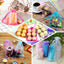 10 Pack 6"x9" Gold Organza Drawstring Wedding Party Favor Gift Bags - Linen Luxes